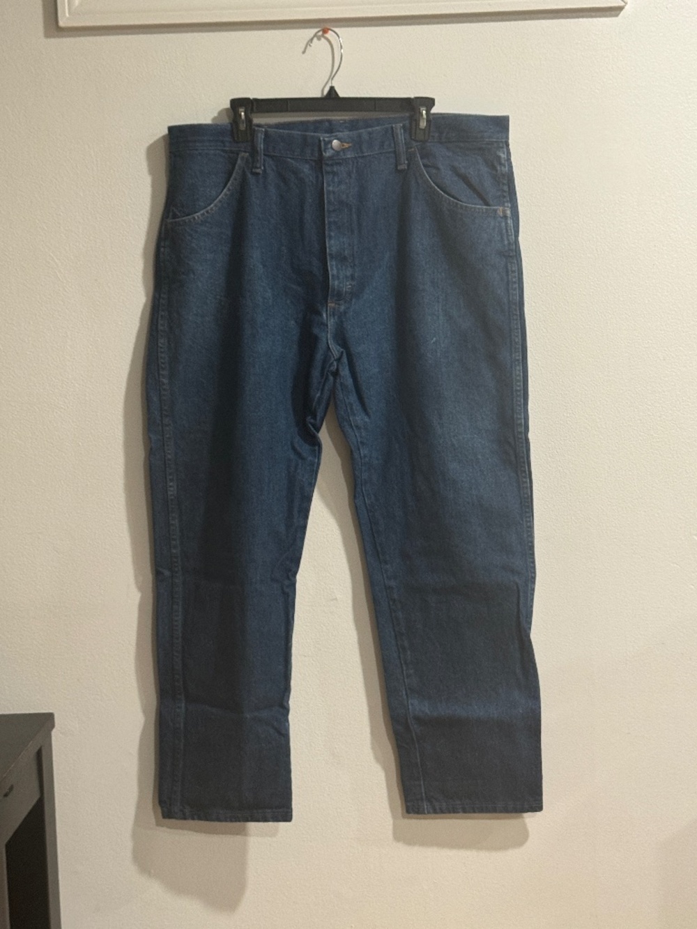 Men's Rustler 130273  Blue Regular Fit Cotton Denim Jeans Size 40x30